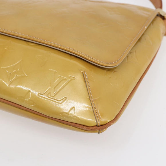 LOUIS VUITTON Monogram Vernis Thompson Street Bag Beige M91301 LV Auth BA7914