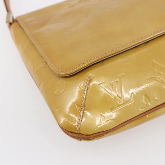 LOUIS VUITTON Monogram Vernis Thompson Street Bag Beige M91301 LV Auth BA7914