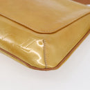 LOUIS VUITTON Monogram Vernis Thompson Street Bag Beige M91301 LV Auth BA7914-16