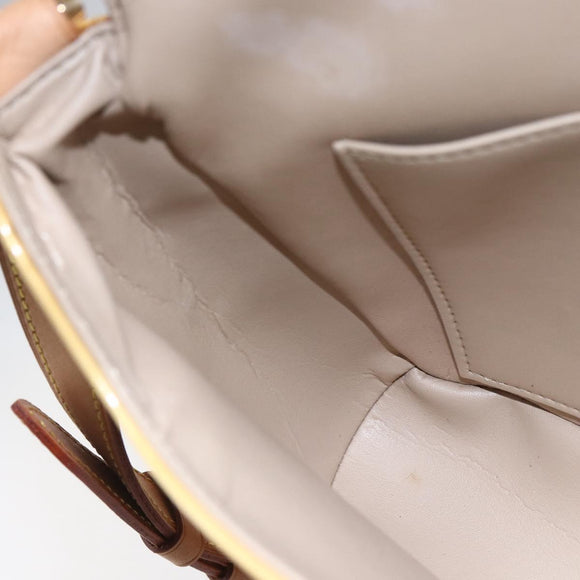 LOUIS VUITTON Monogram Vernis Thompson Street Bag Beige M91301 LV Auth BA7914