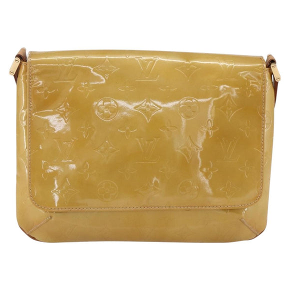 LOUIS VUITTON Monogram Vernis Thompson Street Bag Beige M91301 LV Auth BA7914