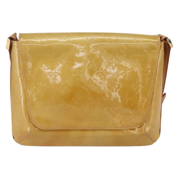 LOUIS VUITTON Monogram Vernis Thompson Street Bag Beige M91301 LV Auth BA7914