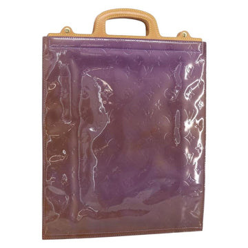 LOUIS VUITTON Monogram Vernis Stanton Tote Bag Purple Viole M91079 Auth BA7915