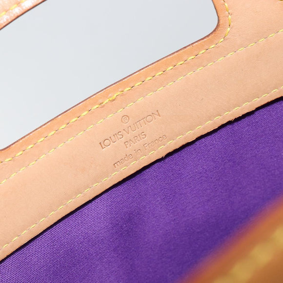LOUIS VUITTON Monogram Vernis Stanton Tote Bag Purple Viole M91079 Auth BA7915