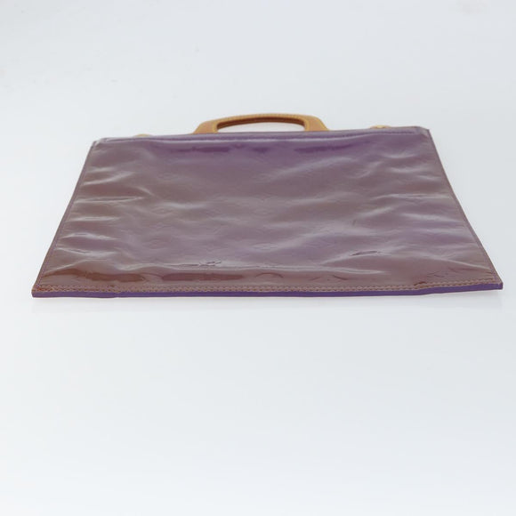 LOUIS VUITTON Monogram Vernis Stanton Tote Bag Purple Viole M91079 Auth BA7915