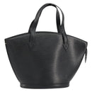 LOUIS VUITTON Epi Saint Jacques Hand Bag Black M52272 LV Auth BA7918-1
