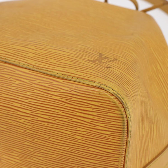 LOUIS VUITTON Epi Petit Noe Shoulder Bag Yellow M44109 LV Auth BA7921