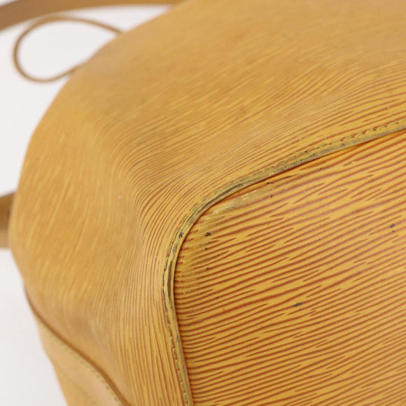 LOUIS VUITTON Epi Petit Noe Shoulder Bag Yellow M44109 LV Auth BA7921