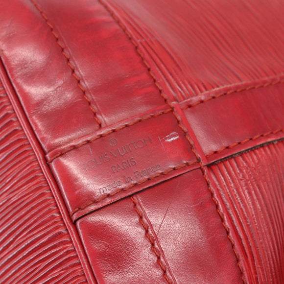 LOUIS VUITTON Epi Noe Shoulder Bag Red M44007 LV Auth BA7925
