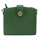 LOUIS VUITTON Epi Capuchin Shoulder Bag Green M52344 LV Auth BA7926-2