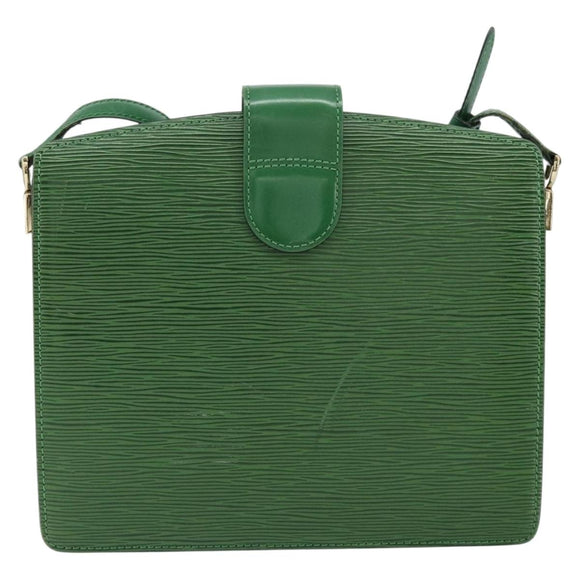 LOUIS VUITTON Epi Capuchin Shoulder Bag Green M52344 LV Auth BA7926