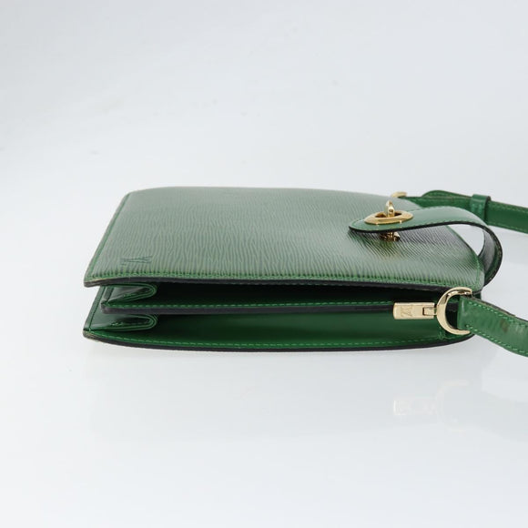 LOUIS VUITTON Epi Capuchin Shoulder Bag Green M52344 LV Auth BA7926