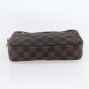 LOUIS VUITTON Damier Ebene Pochette Billets Macau Clutch Bag N61739 Auth BA7931-5