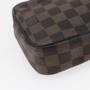 LOUIS VUITTON Damier Ebene Pochette Billets Macau Clutch Bag N61739 Auth BA7931-17