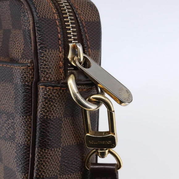 LOUIS VUITTON Damier Ebene Pochette Billets Macau Clutch Bag N61739 Auth BA7931