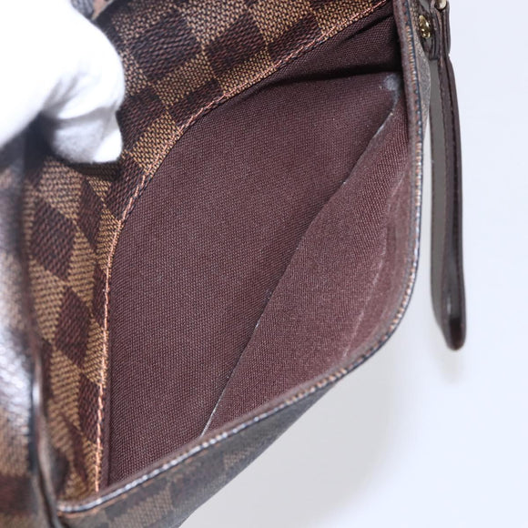 LOUIS VUITTON Damier Ebene Pochette Billets Macau Clutch Bag N61739 Auth BA7931