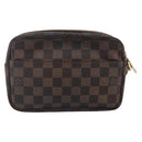 LOUIS VUITTON Damier Ebene Pochette Billets Macau Clutch Bag N61739 Auth BA7931-2