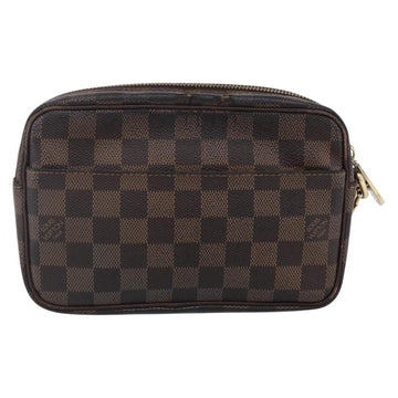 LOUIS VUITTON Damier Ebene Pochette Billets Macau Clutch Bag N61739 Auth BA7931 - 0