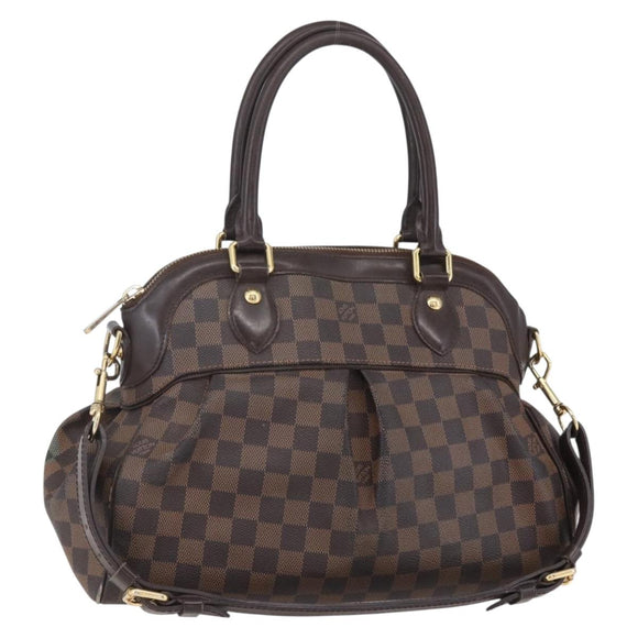 LOUIS VUITTON Damier Ebene Trevi GM Hand Bag 2way N51998 LV Auth BA7932