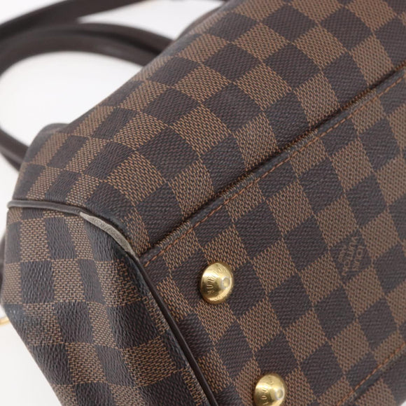 LOUIS VUITTON Damier Ebene Trevi GM Hand Bag 2way N51998 LV Auth BA7932