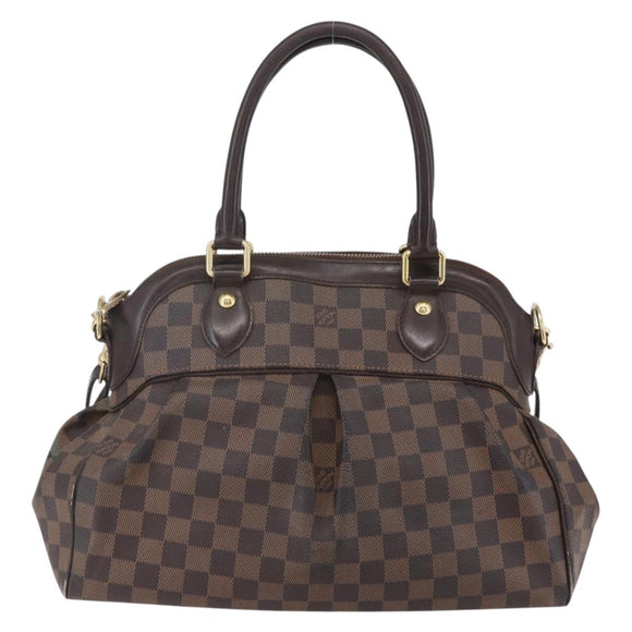 LOUIS VUITTON Damier Ebene Trevi GM Hand Bag 2way N51998 LV Auth BA7932