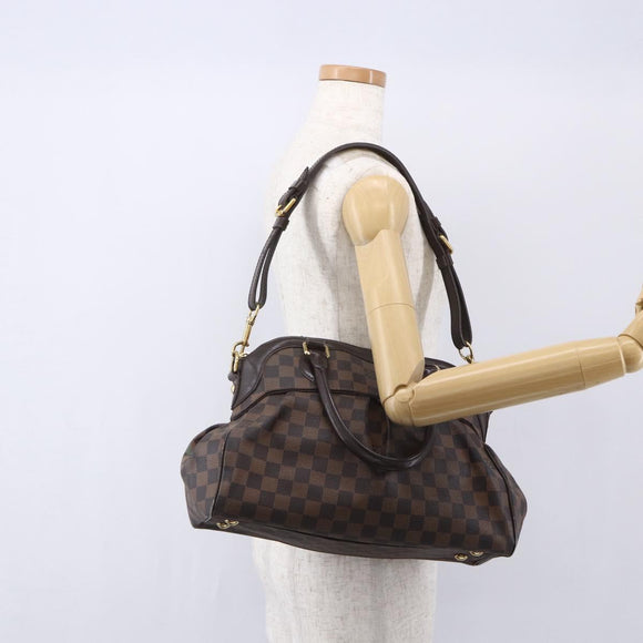 LOUIS VUITTON Damier Ebene Trevi GM Hand Bag 2way N51998 LV Auth BA7932