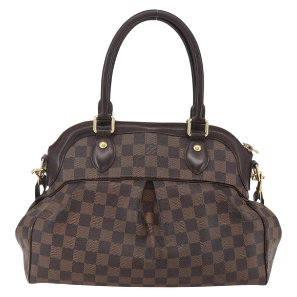 LOUIS VUITTON Damier Ebene Trevi GM Hand Bag 2way N51998 LV Auth BA7932