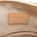 LOUIS VUITTON Monogram Vernis Lockit PM Tote Bag Beige Black M90251 Auth BA7933M-19