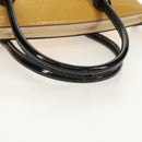 LOUIS VUITTON Monogram Vernis Lockit PM Tote Bag Beige Black M90251 Auth BA7933M-7