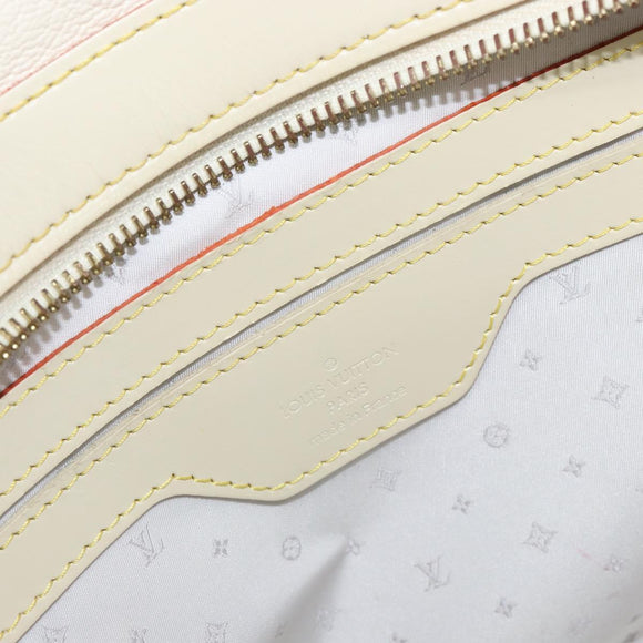 LOUIS VUITTON Suhari Luradiu Hand Bag White M95624 LV Auth BA7935