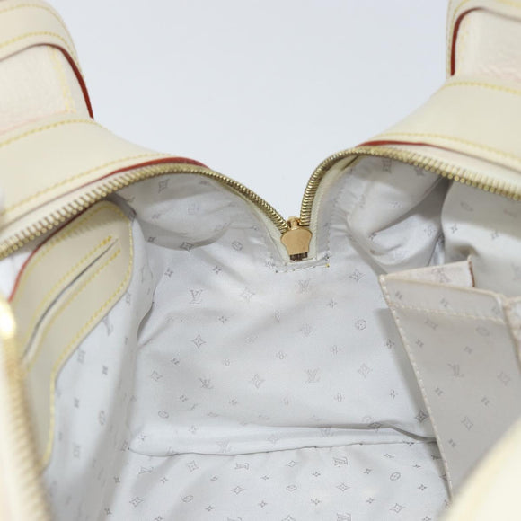 LOUIS VUITTON Suhari Luradiu Hand Bag White M95624 LV Auth BA7935