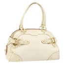 LOUIS VUITTON Suhari Luradiu Hand Bag White M95624 LV Auth BA7935-1
