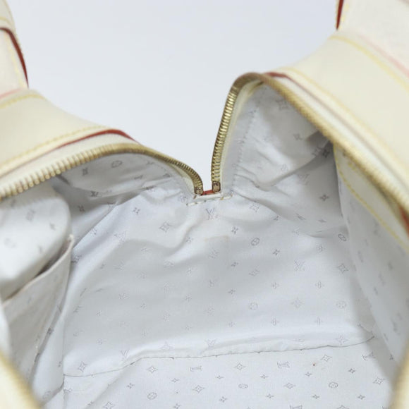 LOUIS VUITTON Suhari Luradiu Hand Bag White M95624 LV Auth BA7935