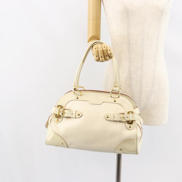 LOUIS VUITTON Suhari Luradiu Hand Bag White M95624 LV Auth BA7935