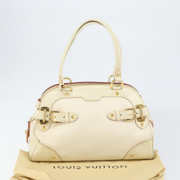 LOUIS VUITTON Suhari Luradiu Hand Bag White M95624 LV Auth BA7935