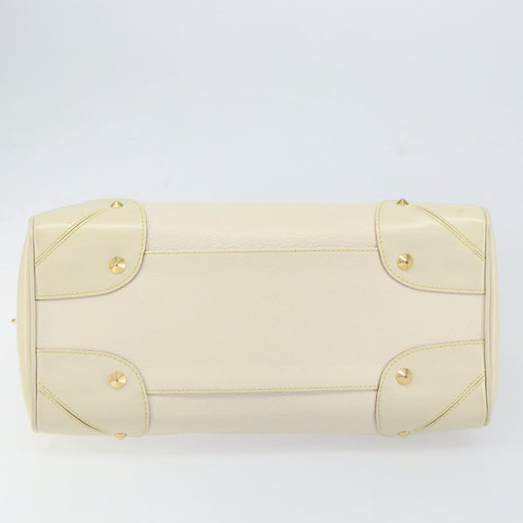 LOUIS VUITTON Suhari Luradiu Hand Bag White M95624 LV Auth BA7935
