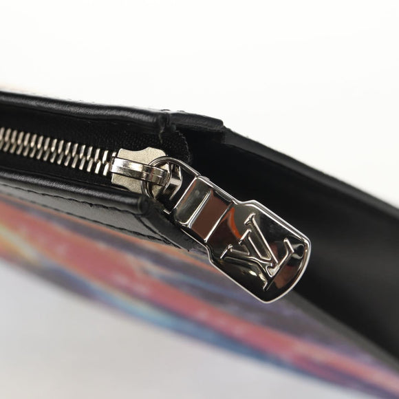 LOUIS VUITTON Monogram Sunset Pochette Voyage MM Clutch Bag M45941 Auth BA7937M