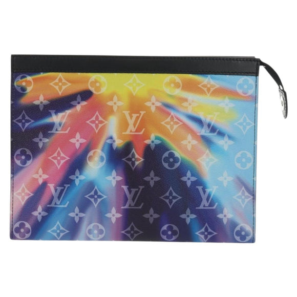 LOUIS VUITTON Monogram Sunset Pochette Voyage MM Clutch Bag M45941 Auth BA7937SAM