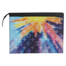 LOUIS VUITTON Monogram Sunset Pochette Voyage MM Clutch Bag M45941 Auth BA7937SAM-2