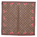LOUIS VUITTON Monogram Cherry LVxTM Carre 55 Scarf M96090 LV Auth BA7938M-1