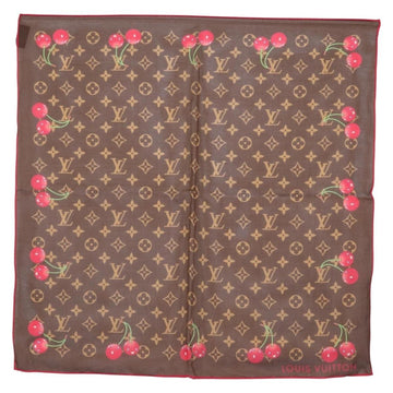 LOUIS VUITTON Monogram Cherry LVxTM Carre 55 Scarf M96090 LV Auth BA7938M