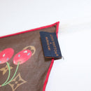 LOUIS VUITTON Monogram Cherry LVxTM Carre 55 Scarf M96090 LV Auth BA7938M-12