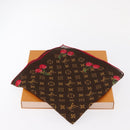 LOUIS VUITTON Monogram Cherry LVxTM Carre 55 Scarf M96090 LV Auth BA7938M-13