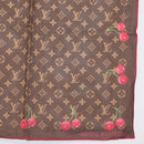 LOUIS VUITTON Monogram Cherry LVxTM Carre 55 Scarf M96090 LV Auth BA7938M-5