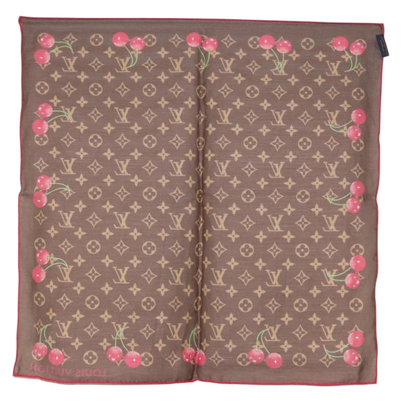 LOUIS VUITTON Monogram Cherry LVxTM Carre 55 Scarf M96090 LV Auth BA7938M