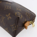 LOUIS VUITTON Monogram Pochette Cosmetic PM Cosmetic Pouch M47515 LV Auth BA7939-15