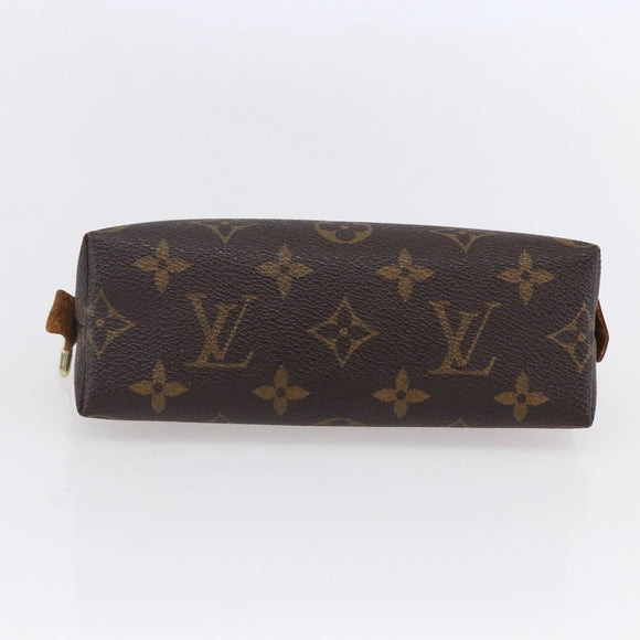 LOUIS VUITTON Monogram Pochette Cosmetic PM Cosmetic Pouch M47515 LV Auth BA7939