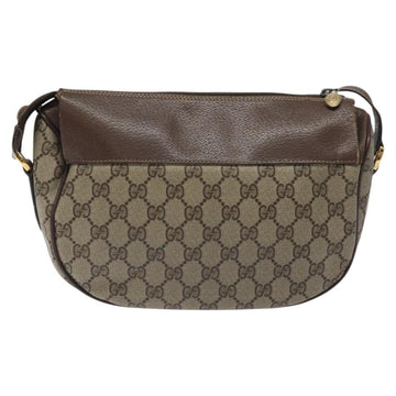 GUCCI GG Supreme Web Sherry Line Bag PVC Beige Gold 001 58 0918 Auth BA794 - 0