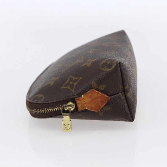 LOUIS VUITTON Monogram Pochette Cosmetic PM Cosmetic Pouch M47515 LV Auth BA7940