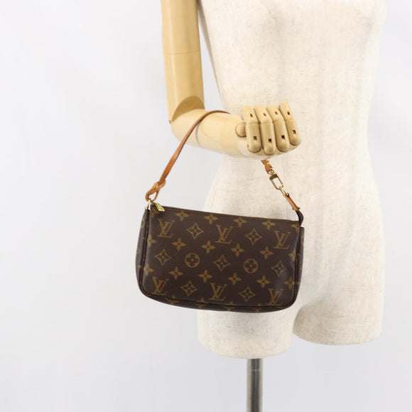 LOUIS VUITTON Monogram Pochette Accessoires Pouch M51980 LV Auth BA7942